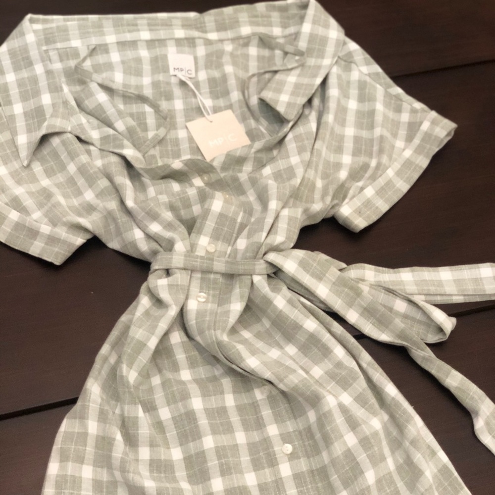 REVOLVE MINKPINK OFF SHOULDER SHIRT DRESS
